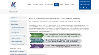 ADSL Connectivity Problems Part 2 : No PPPoE Session > MWEB ...