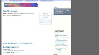 MXit PC / Computer - The Un-official MXit Site