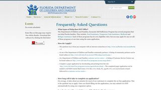Frequently Asked Questions | Florida Department of Children and ...
