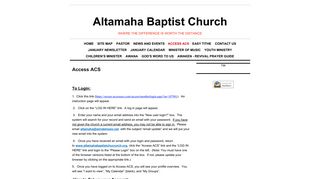 Access ACS | Altamaha Baptist Church