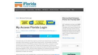 My Access Florida Login - Florida Food Stamps Help