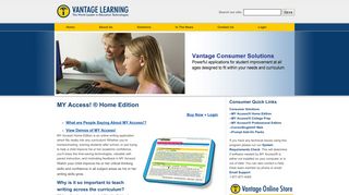 MY Access!® Home Edition | Vantage Learning