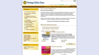 MY Access! Writing Instruction :: Vantage Online Store
