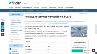 Is the AccountNow Prepaid Visa Card worth it? | finder.com