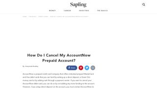 How Do I Cancel My AccountNow Prepaid Account? | Sapling.com