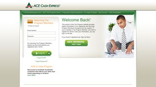 Account Login - ACE Cash Express