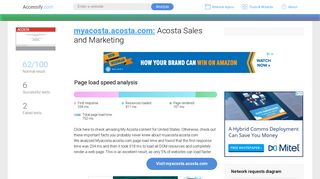 Access myacosta.acosta.com. Acosta Sales and Marketing