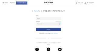 My Account - Acura