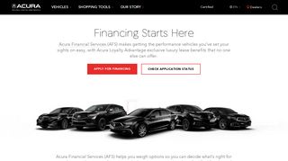 Acura Financial Services (AFS) | Car Leasing & Financing | Acura.com