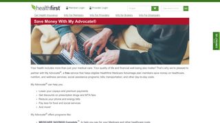 Save Money With My Advocate® | Healthfirst