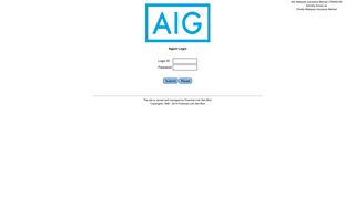 Login Page - AIG