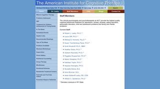 The American Institute for Cognitive Therapy - Home