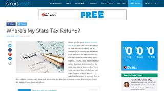 Where's My State Tax Refund? - SmartAsset.com