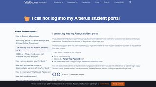 I can not log into my Altierus student portal – Bookshelf Support