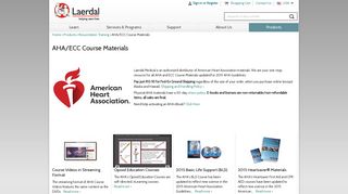Laerdal.com is an authorized distributor of American Heart Association ...