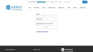 Log in » St Andrew's Healthcare