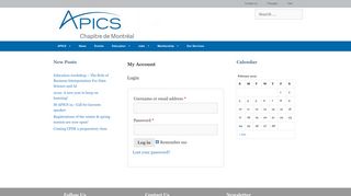 My Account - Apics