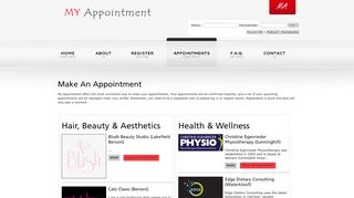 Make Appointment - My Appointment - Book appointments online ...