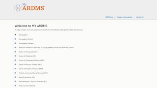 register for a MY ARDMS