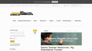 Dance Teacher Resources : My Attendance Tracker | RhythMETHOD ...