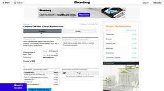 Atupri Krankenkasse: Private Company Information - Bloomberg