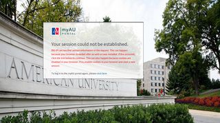 AU Login - Error - myAU Portal - American University