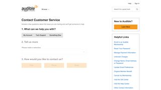 Contact Customer Service | Audible.com