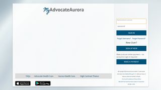 myAurora - Login Page - Aurora Health Care