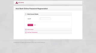 Forgot Password? - Axis Bank