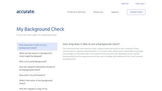 My Background Check | Accurate | Background Check Services ...