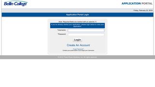 Application Portal Login - My BC: Bellin College Student Information ...