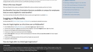 MyBenefits FAQs - System Human Resource Services