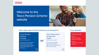 Tesco Pension Scheme (closed) - login