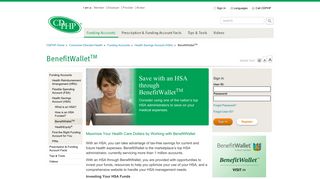 BenefitWallet | HSA | Funding Accounts - CDPHP.com