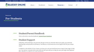 For Students - Blue Sky Online School