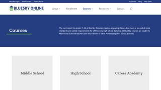 Courses - Blue Sky Online School
