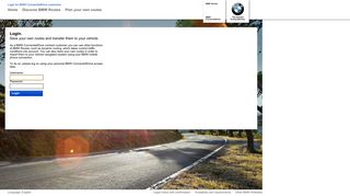 Login for BMW ConnectedDrive customers - BMW Routes