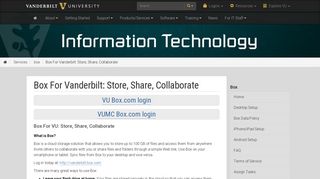 box | Services | Vanderbilt IT | Vanderbilt University