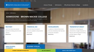 Admissions - Brown Mackie College