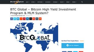 BTC Global Review - Bitcoin High Yield Investment Program & MLM ...