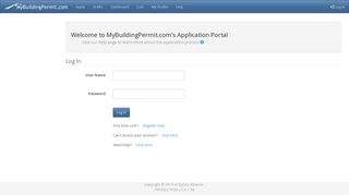 MyBuildingPermit.com: Customer Login