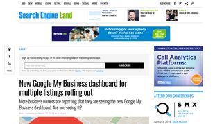 New Google My Business dashboard for multiple listings rolling out ...