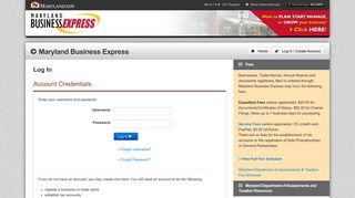 Maryland Business Express - Register Your Business Online ...
