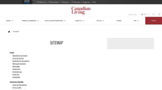 Sitemap - Canadian Living