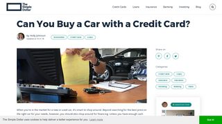 Can You Buy a Car with a Credit Card? - The Simple Dollar