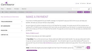 Make a Payment | CareSource