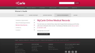 Carle - MyCarle Online Records