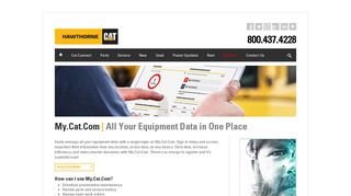 My.Cat.Com | All Your Equipment Data in One Place | Hawthorne Cat