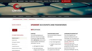Student Accounts - Cayuga Community College