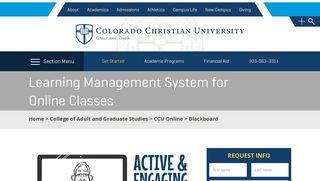 Blackboard Learning Management System for Online Classes | CCU